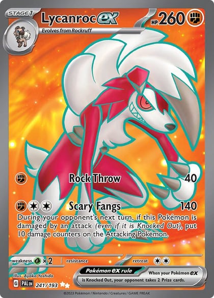 Lycanroc ex - 241/193, SV02: Paldea Evolved 241/193