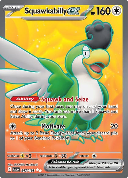 Squawkabilly ex - 247/193, SV02: Paldea Evolved 247/193