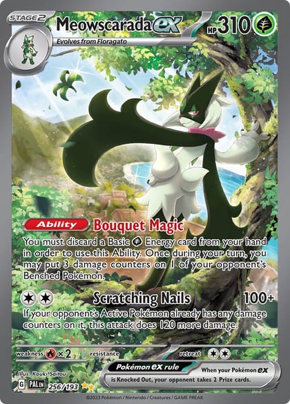 Meowscarada ex - 256/193, SV02: Paldea Evolved 256/193