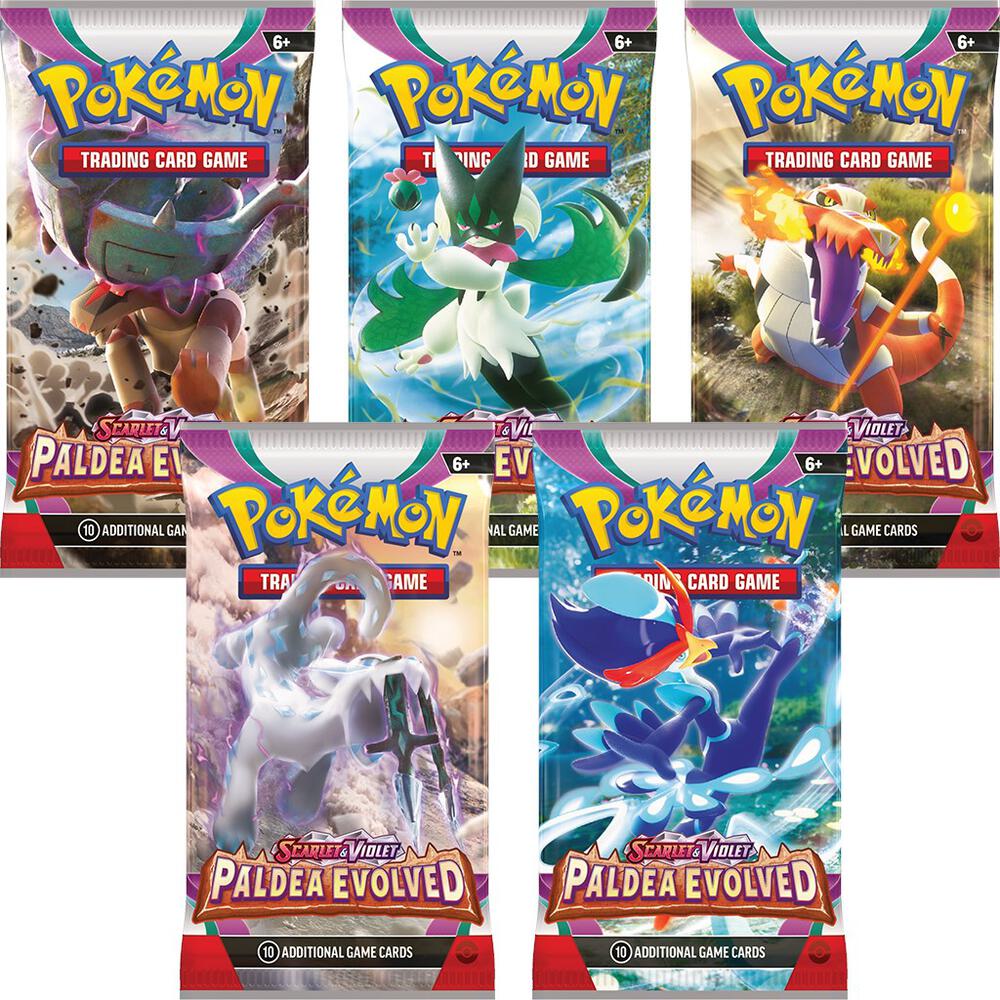 Paldea Evolved Booster Pack Art Bundle [Set of 5], SV02: Paldea Evolved P496913