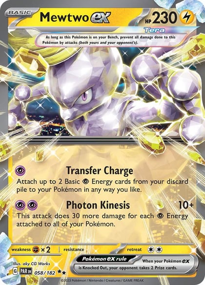 Mewtwo ex, SV04: Paradox Rift 058/182