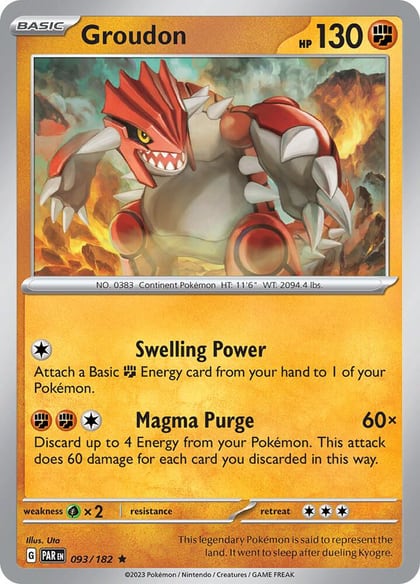 Groudon - 093/182, SV04: Paradox Rift 093/182
