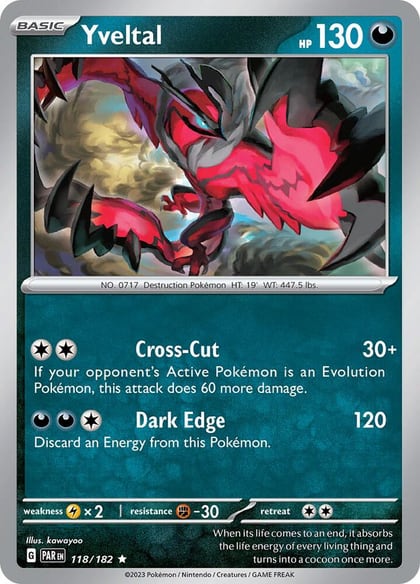 Yveltal - 118/182, SV04: Paradox Rift 118/182