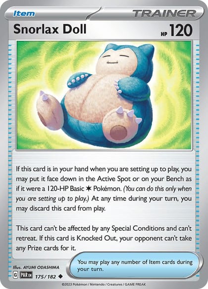 Snorlax Doll, SV04: Paradox Rift 175/182