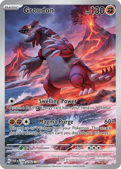 Groudon - 199/182, SV04: Paradox Rift 199/182