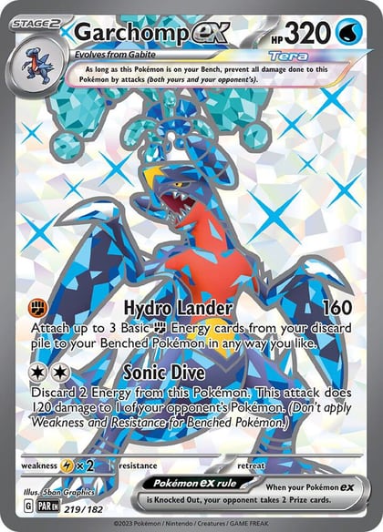 Garchomp ex - 219/182, SV04: Paradox Rift 219/182