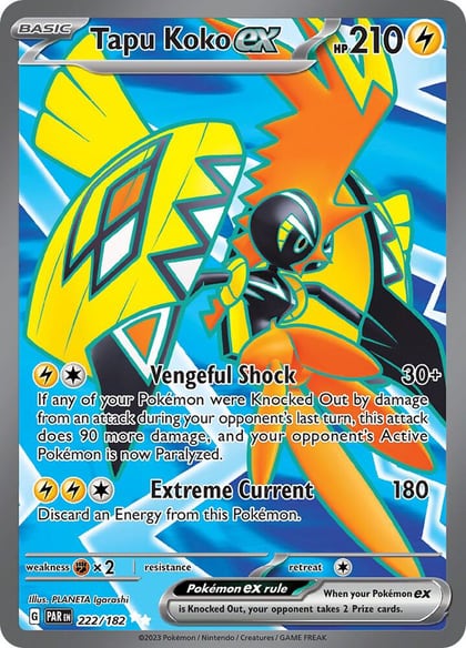 Tapu Koko ex - 222/182, SV04: Paradox Rift 222/182