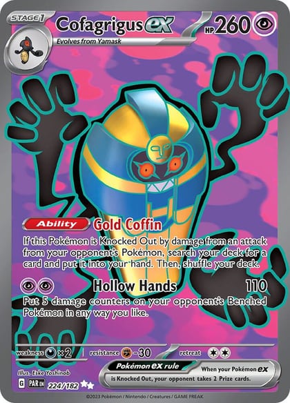Cofagrigus ex - 224/182, SV04: Paradox Rift 224/182