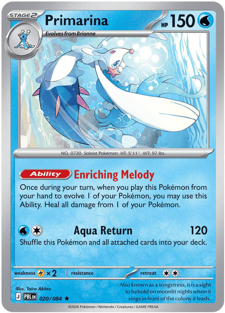 Primarina - 020/084, ME05: Pitch Black 020/084