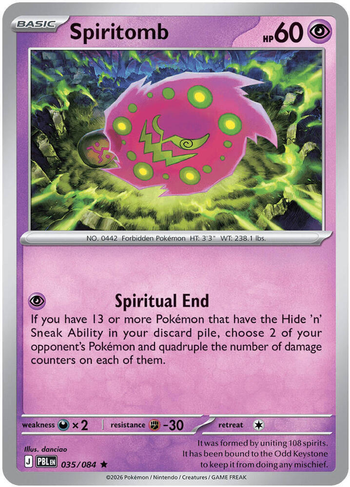 Spiritomb, ME05: Pitch Black 035/084