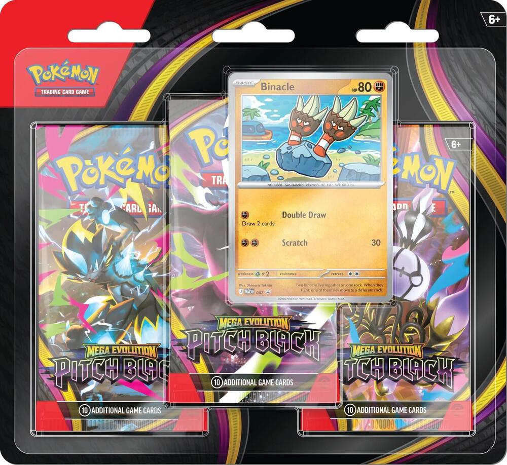 Pitch Black 3-Pack Blister [Binacle], ME05: Pitch Black P692938