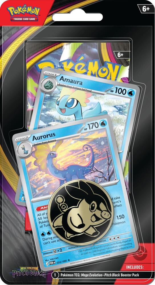 Pitch Black Premium Checklane Blister [Amaura, Aurorus] (Target Exclusive), ME05: Pitch Black P692954