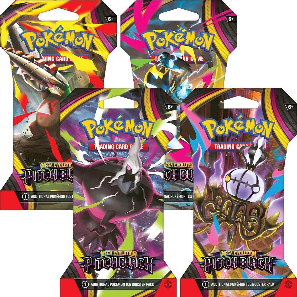 Pitch Black Sleeved Booster Pack Art Bundle [Set of 4], ME05: Pitch Black P692958
