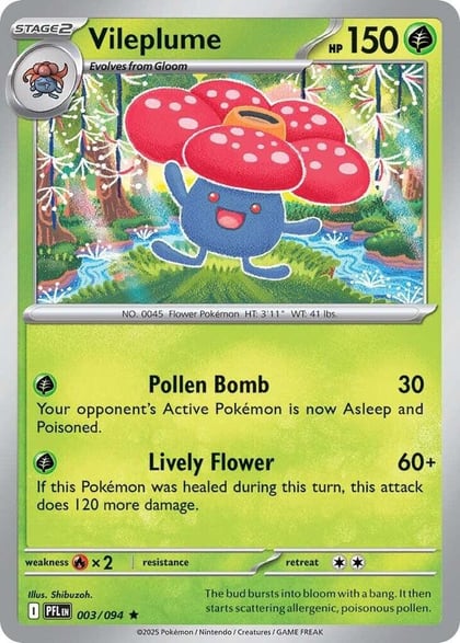 Vileplume, ME02: Phantasmal Flames 003/094