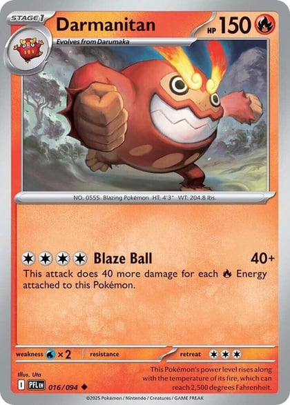 Darmanitan, ME02: Phantasmal Flames 016/094