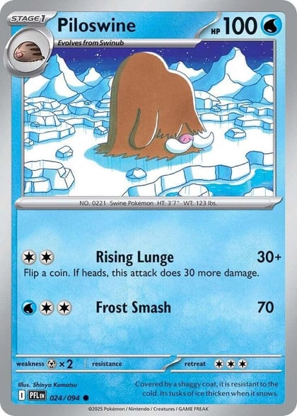 Piloswine, ME02: Phantasmal Flames 024/094