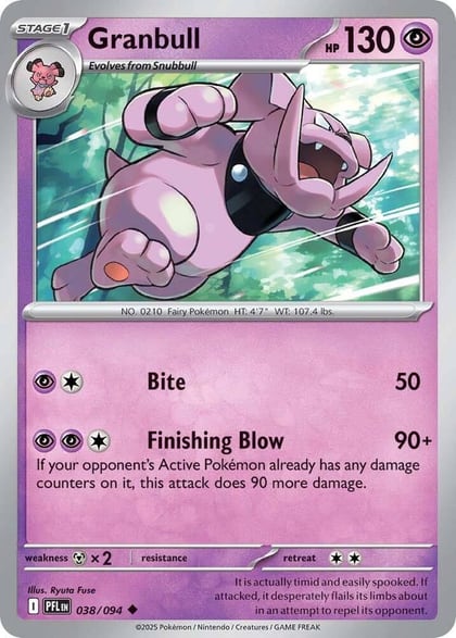 Granbull, ME02: Phantasmal Flames 038/094