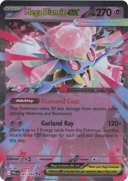 Mega Diancie ex, ME02: Phantasmal Flames 041/094