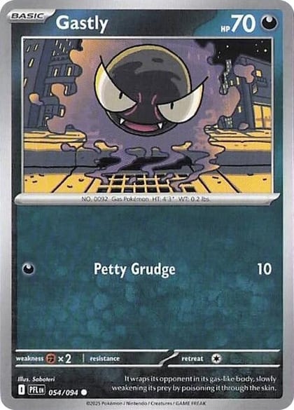 Gastly, ME02: Phantasmal Flames 054/094
