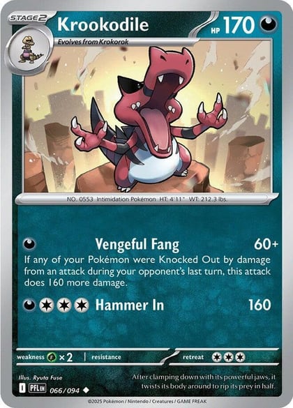 Krookodile, ME02: Phantasmal Flames 066/094