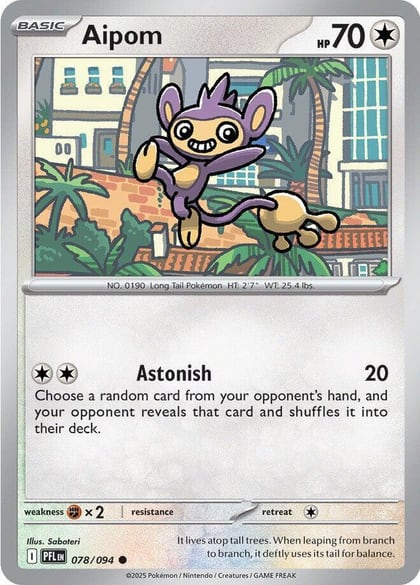 Aipom, ME02: Phantasmal Flames 078/094