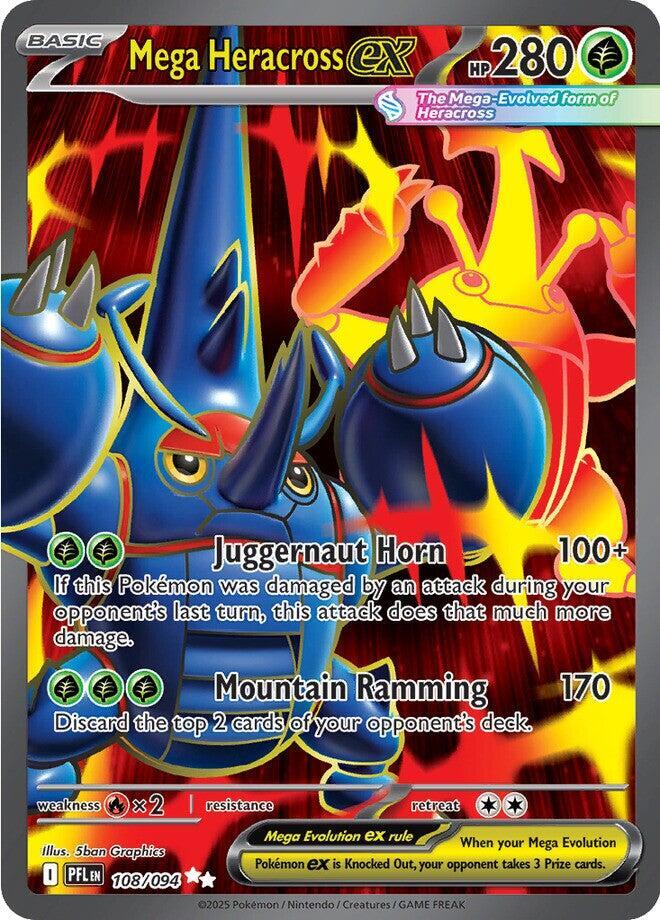 Mega Heracross ex - 108/094, ME02: Phantasmal Flames 108/094