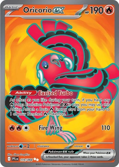 Oricorio ex - 110/094, ME02: Phantasmal Flames 110/094