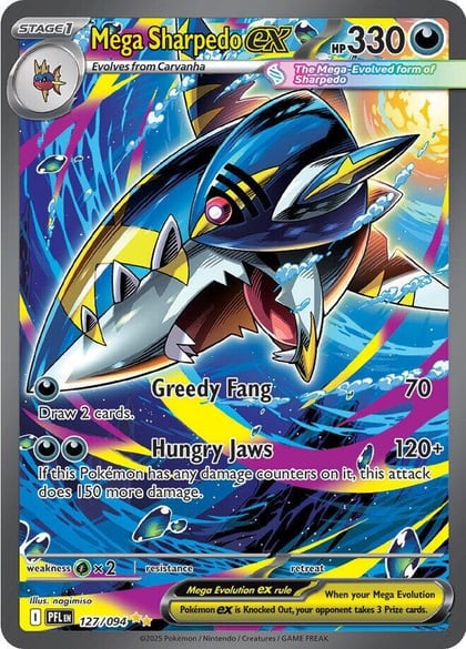 Mega Sharpedo ex - 127/094, ME02: Phantasmal Flames 127/094