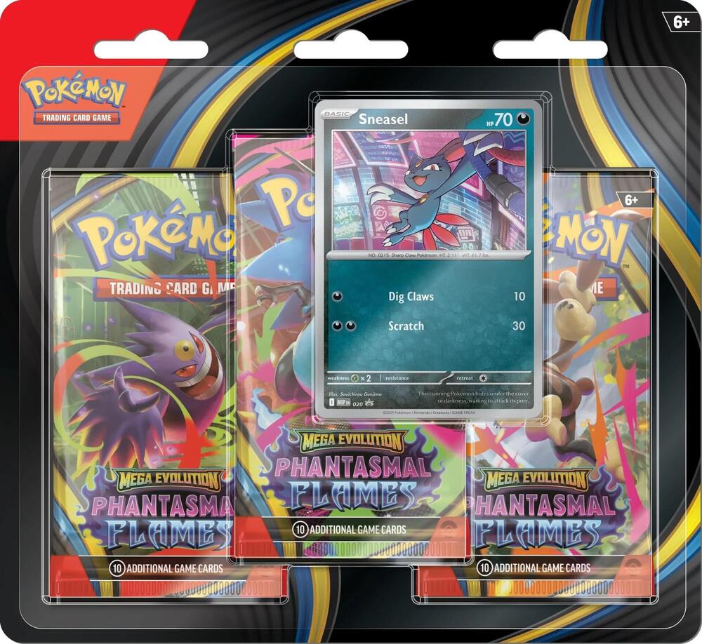 Phantasmal Flames 3 Pack Blister [Sneasel], ME02: Phantasmal Flames P654154