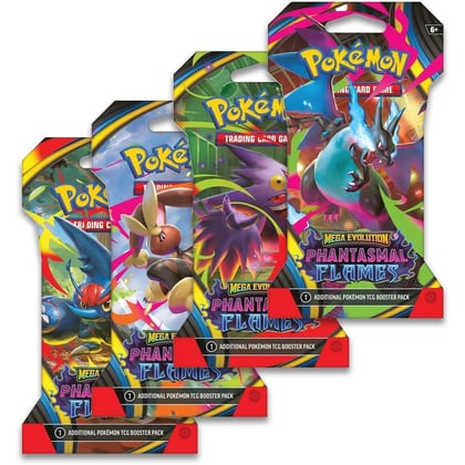 Phantasmal Flames Sleeved Booster Pack Art Bundle [Set of 4], ME02: Phantasmal Flames P664903