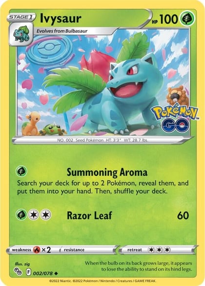 Ivysaur, Pokemon GO 002/078