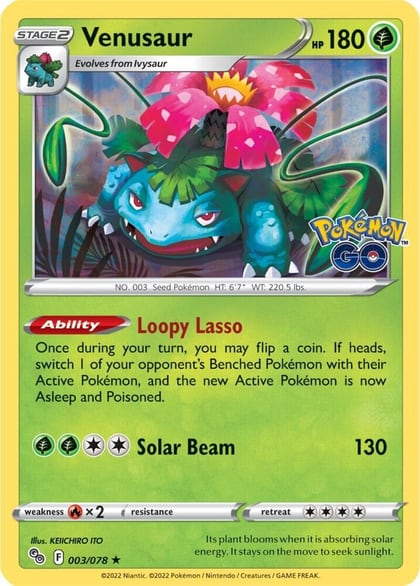 Venusaur, Pokemon GO 003/078
