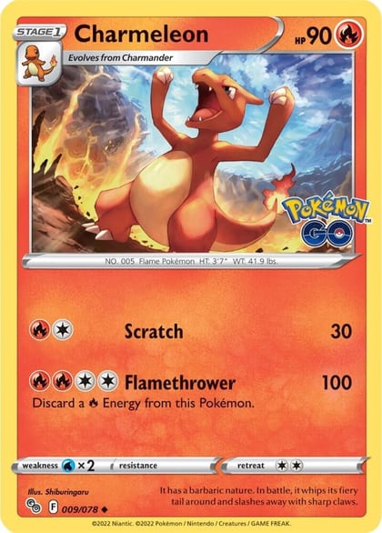 Charmeleon, Pokemon GO 009/078