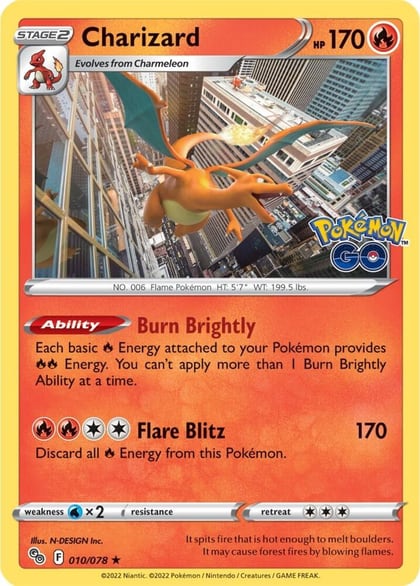 Charizard, Pokemon GO 010/078