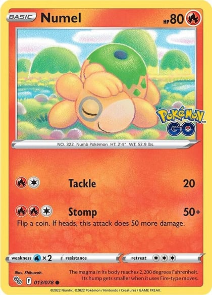 Numel, Pokemon GO 013/078