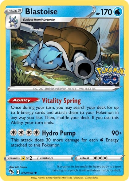 Blastoise, Pokemon GO 017/078