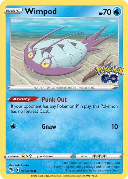 Wimpod, Pokemon GO 025/078