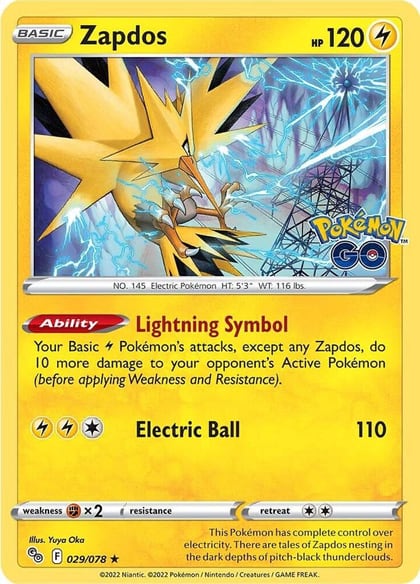 Zapdos, Pokemon GO 029/078