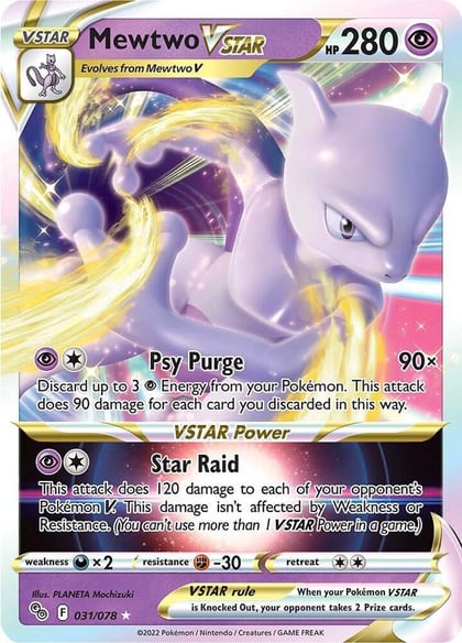 Mewtwo VSTAR, Pokemon GO 031/078