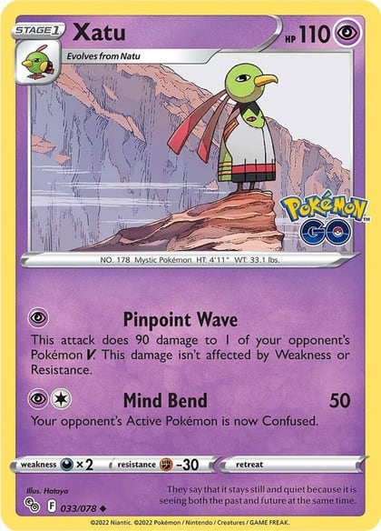 Xatu, Pokemon GO 033/078