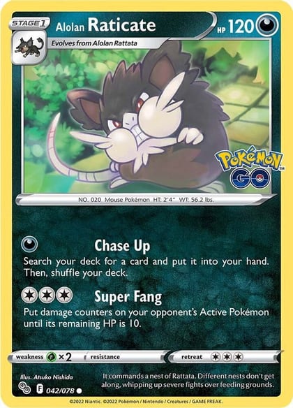 Alolan Raticate, Pokemon GO 042/078