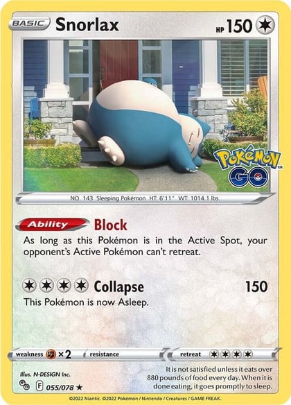 Snorlax, Pokemon GO 055/078