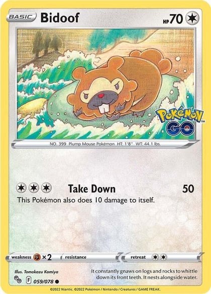Bidoof, Pokemon GO 059/078