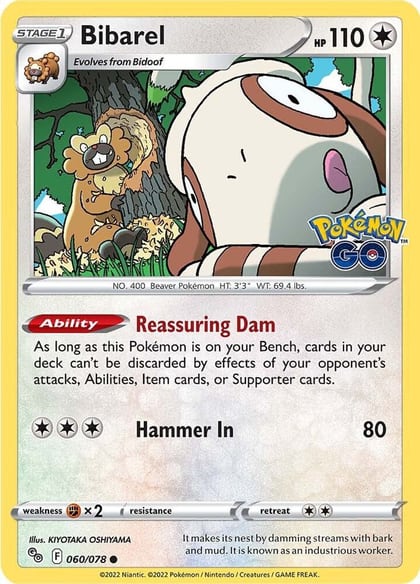 Bibarel, Pokemon GO 060/078