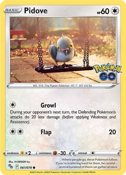 Pidove, Pokemon GO 061/078