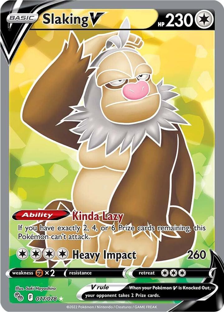 Slaking V (Full Art), Pokemon GO 077/078