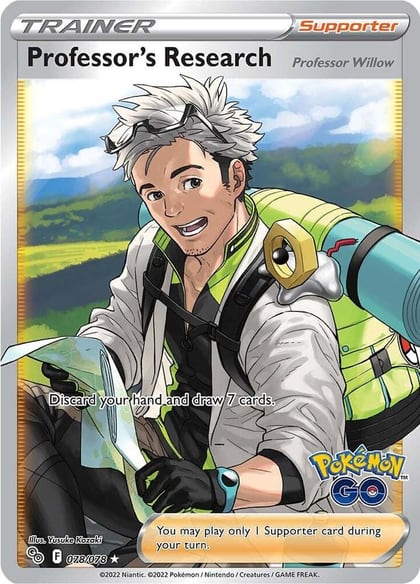 Professor's Research [Professor Willow] (Full Art), Pokemon GO 078/078