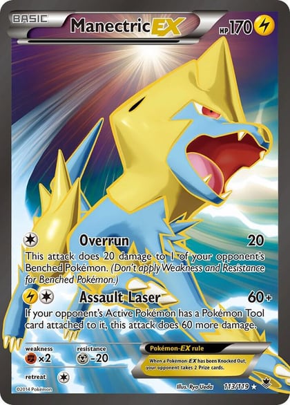 Manectric EX (113 Full Art), XY - Phantom Forces 113/119