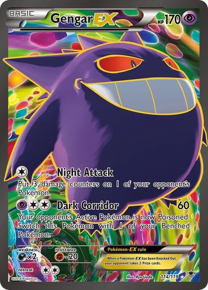 Gengar EX (114 Full Art), XY - Phantom Forces 114/119