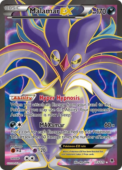 Malamar EX (115 Full Art), XY - Phantom Forces 115/119